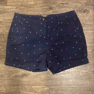 Boden navy polka dot shorts size 6